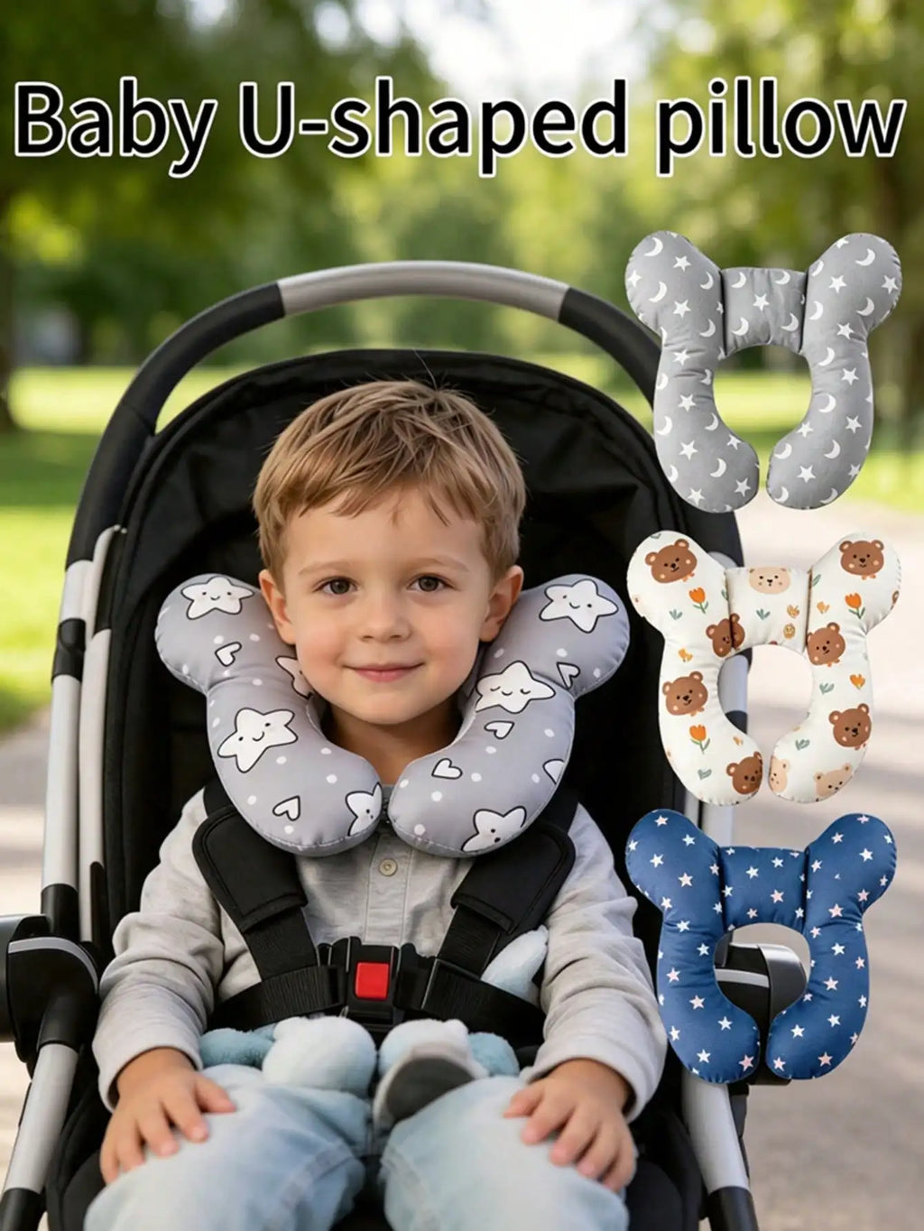 Tour de cou pour bébé en forme de U