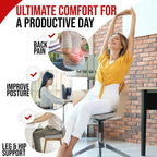 Coussin d'assise ergonomique en mousse à mémoire de forme