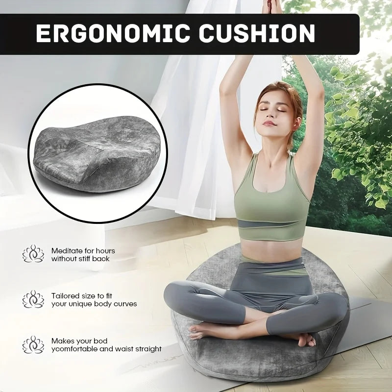 Coussin de méditation grand format à mémoire de forme