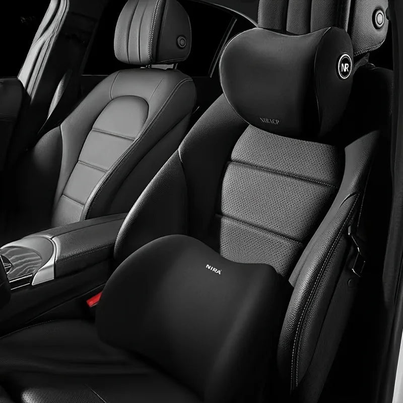 Appui-tête et coussin lombaire pour voiture