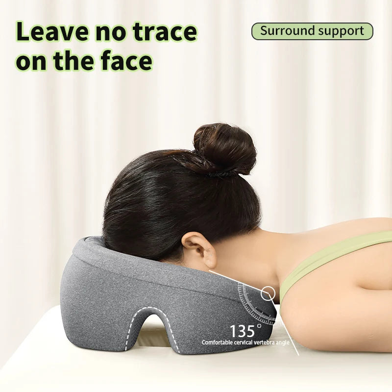 Coussin repose visage ergonomique à mémoire de forme