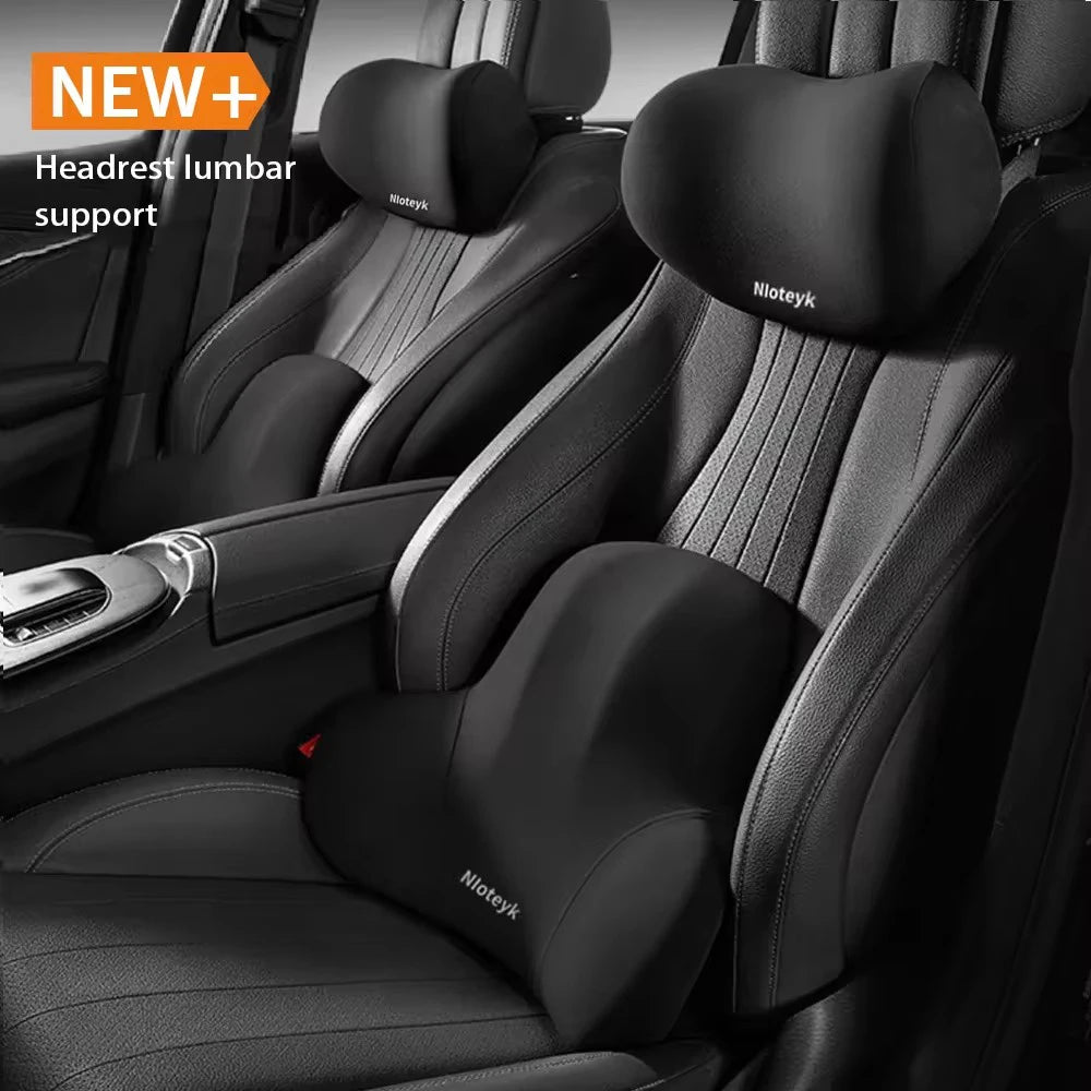 Coussin pour nuque et soutien lombaire voiture