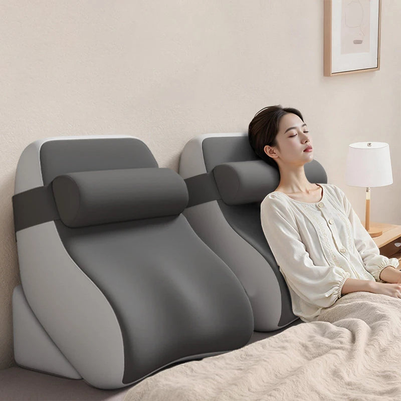 Coussin de lecture ergonomique à poches