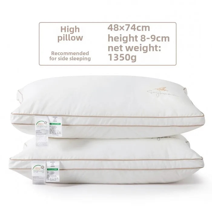 Oreiller en coton et fibre de soja