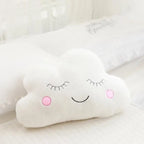Coussin peluche nuage, étoile, lune et goutte de pluie pour enfant