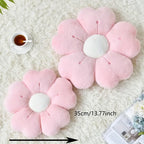 Coussin en peluche en forme de fleur