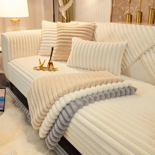 Housse d'assise en fausse fourrure