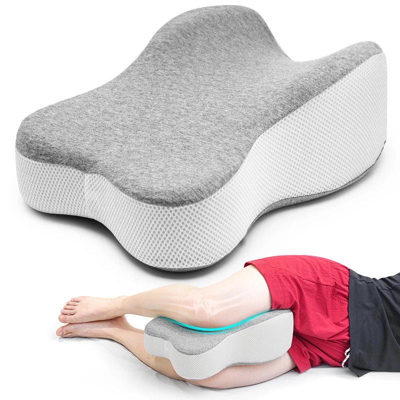 Coussin genoux à sangle en mousse à mémoire de forme