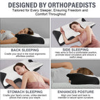 Oreiller cervical profilé à mémoire de forme