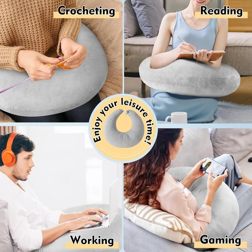 Coussin d'appui-bras pour lecture et écrans