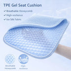 Coussin d'assise voiture gel & soie glacée