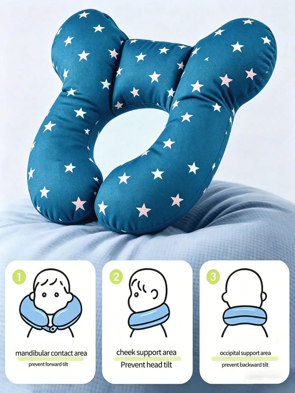 Tour de cou pour bébé en forme de U