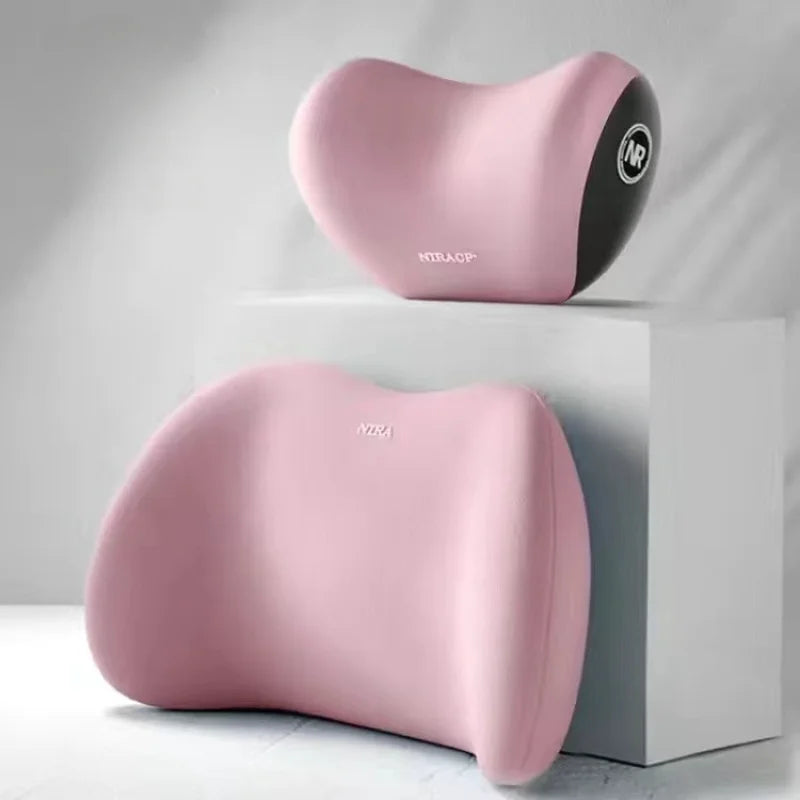Appui-tête et coussin lombaire pour voiture