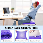 Coussin d'assise gel violet compact
