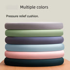 Coussin d'assise rond en soie glacée