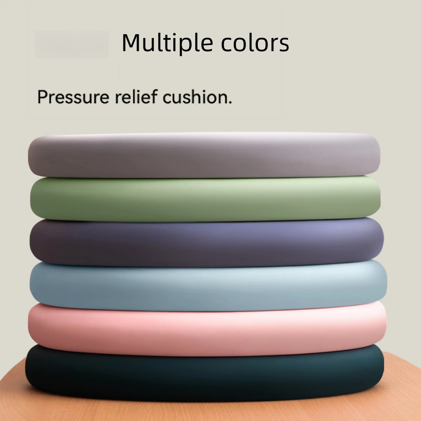 Coussin d'assise rond en soie glacée