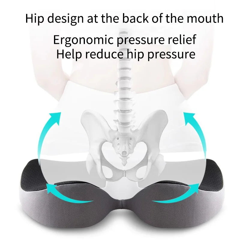 Coussin d'assise coccyx à surface incurvée