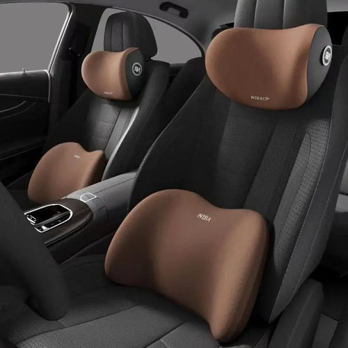 Appui-tête et coussin lombaire pour voiture