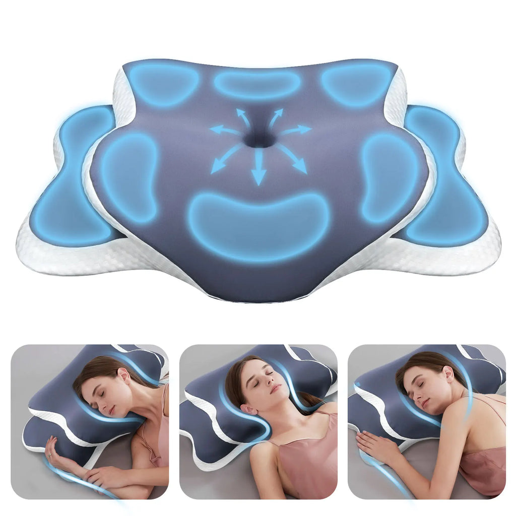Oreiller cervical double hauteur