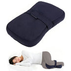Coussin genoux long en fibre à sangle velcro