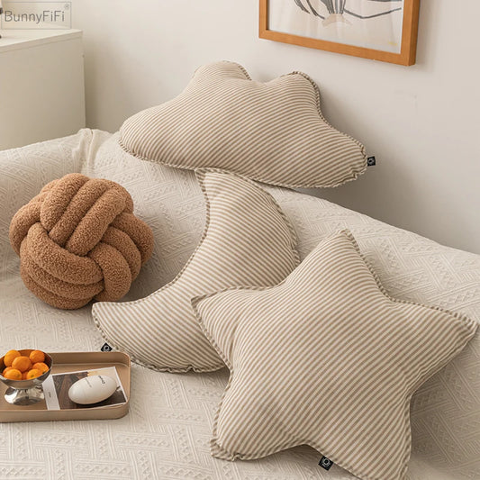 Coussin patchwork cousu main