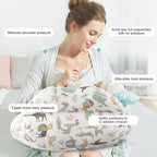 Coussin d'allaitement coton et fibre