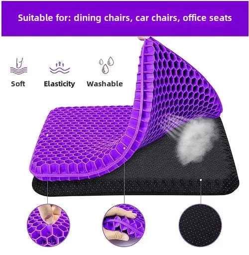 Coussin d'assise gel violet compact