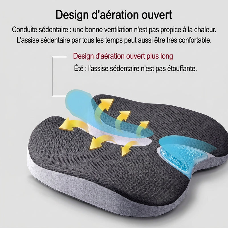 Coussin d'assise coccyx à surface incurvée Airyon – vue 2