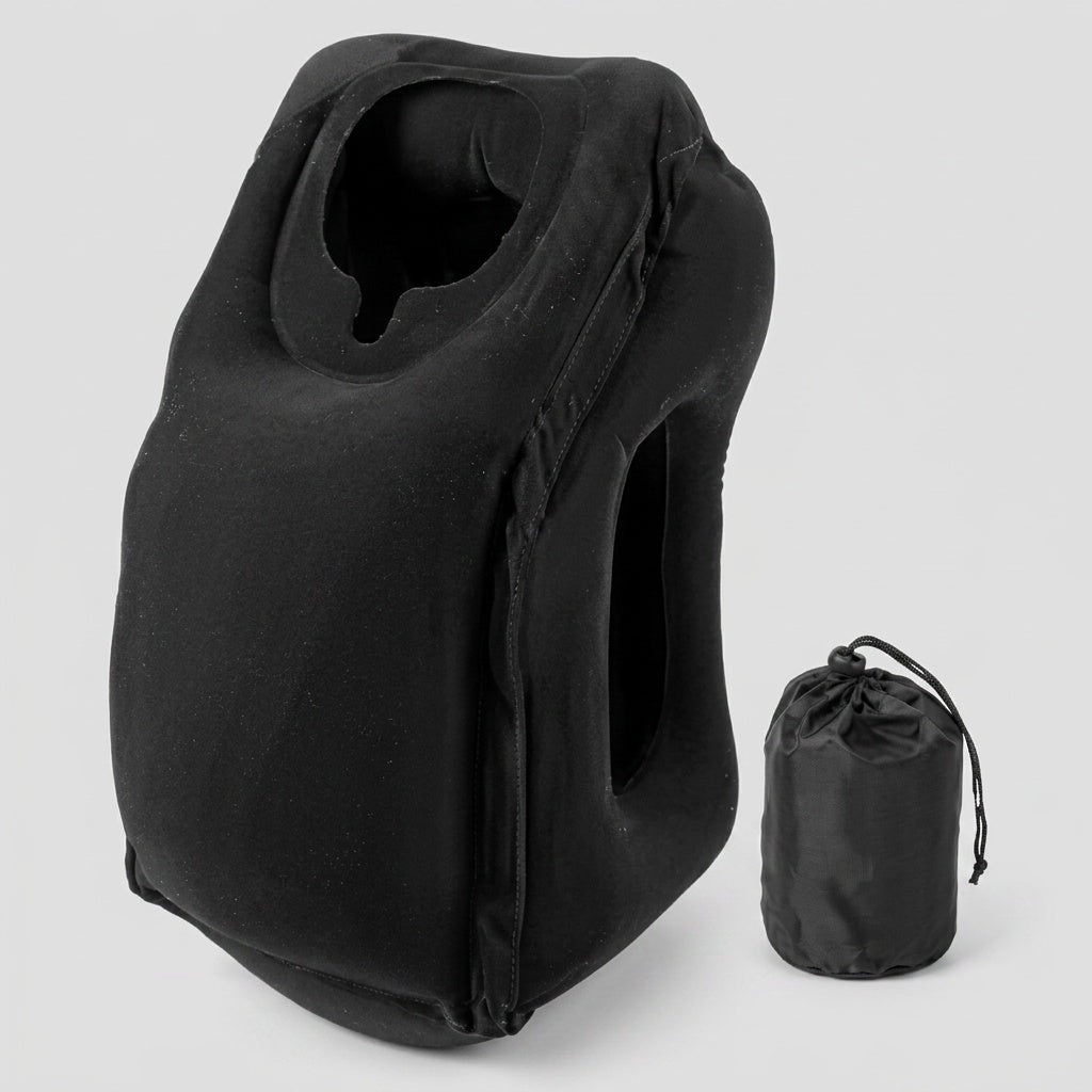 Oreiller de voyage gonflable en PVC