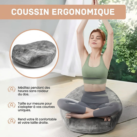 Coussin de méditation grand format à mémoire de forme