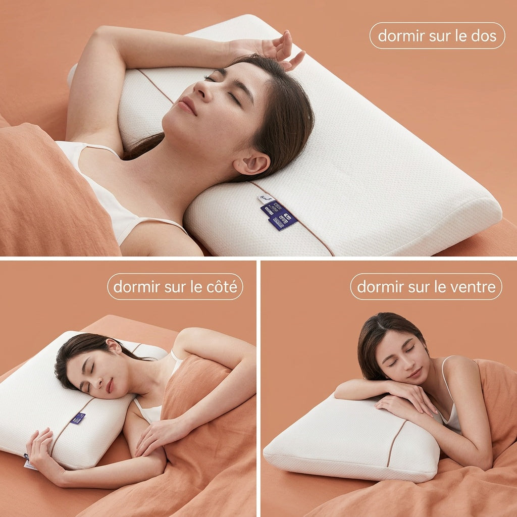 Oreiller cervical concave grand format