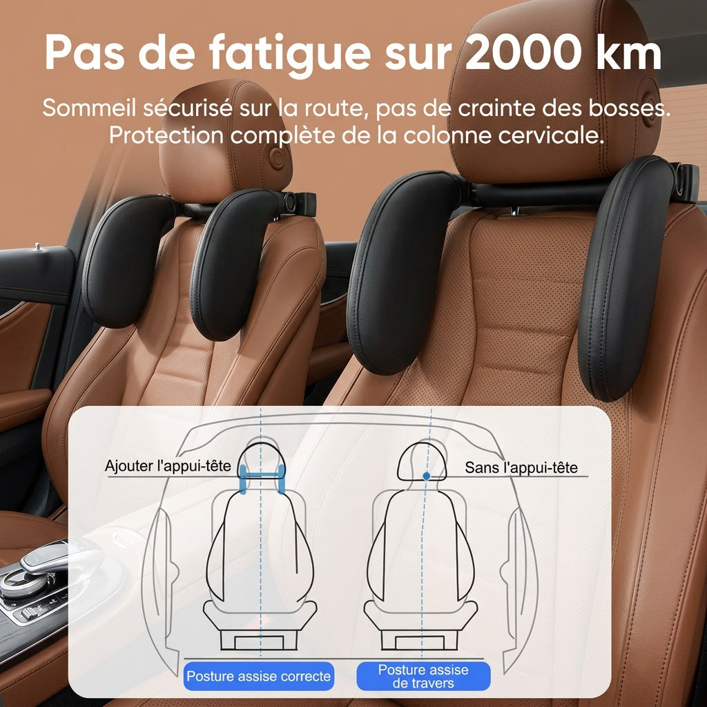Appui-tête réglable de voiture à mémoire de forme Airyon – vue 5