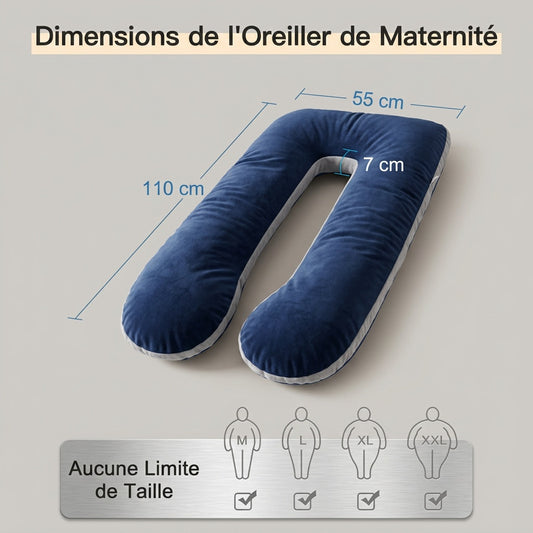 Oreiller ergonomique en forme de U