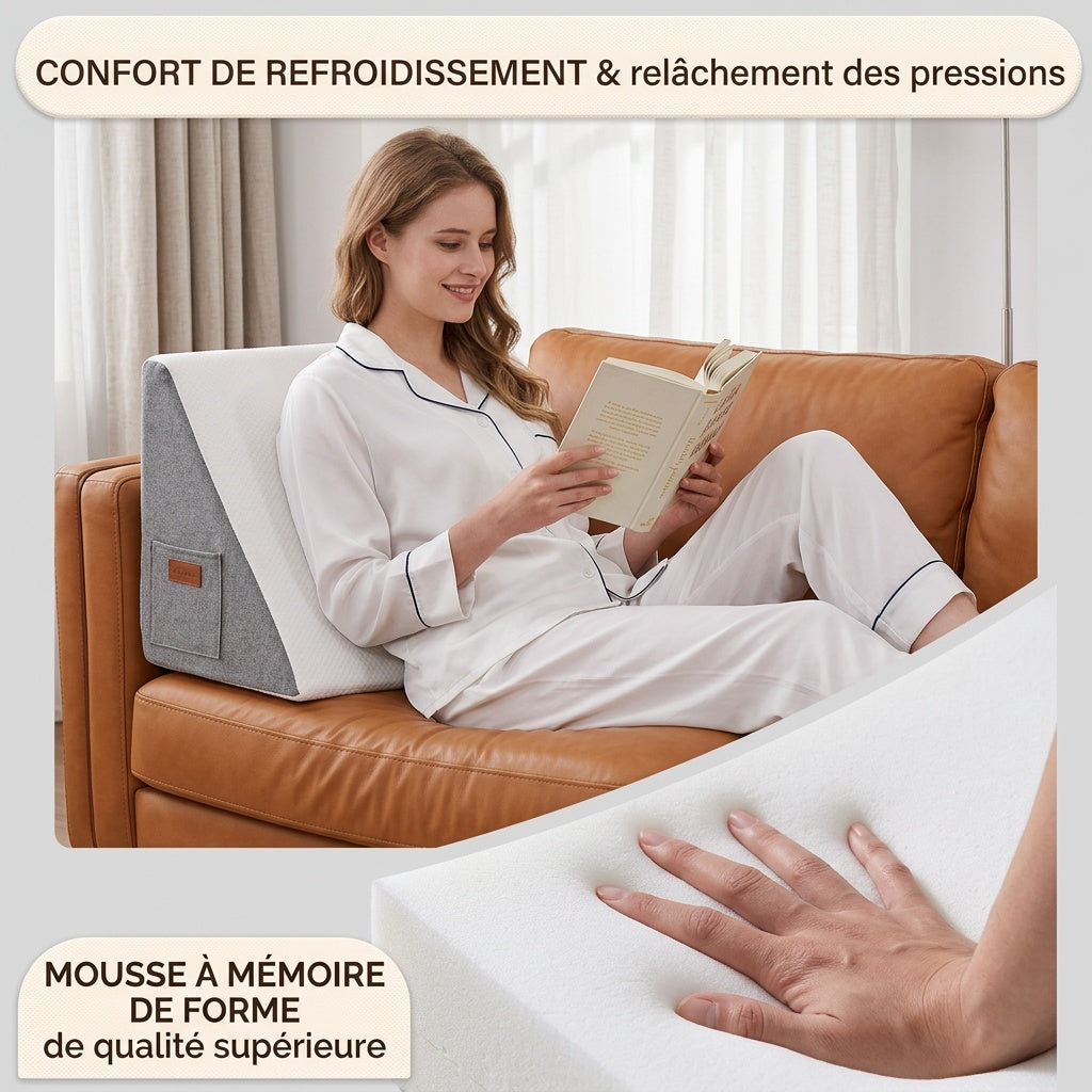 Cale sous-genoux à mémoire de forme