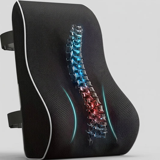 Coussin lombaire ergonomique à sangle réglable