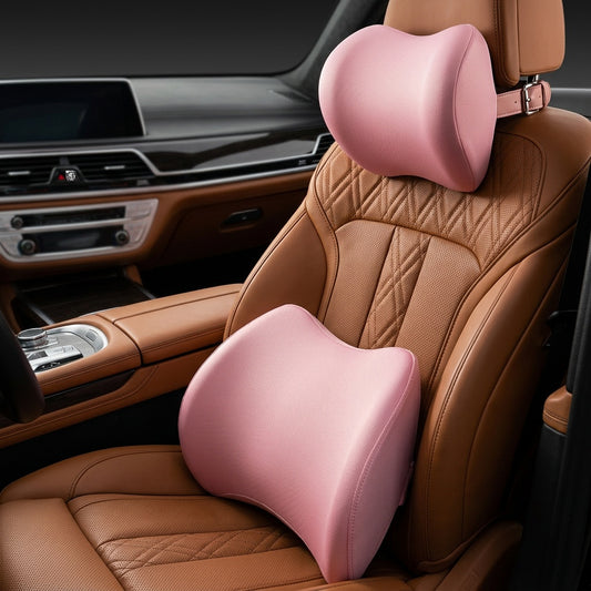 Appui-tête et coussin lombaire pour voiture
