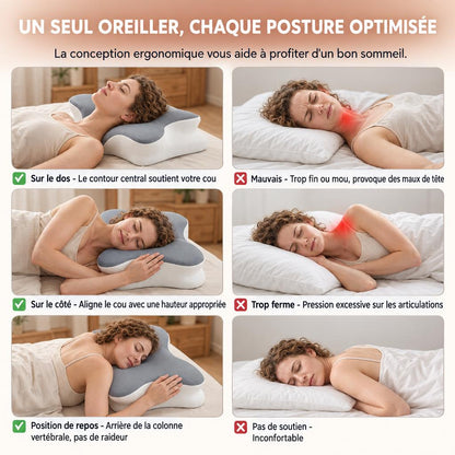 Oreiller papillon ergonomique Airyon – vue 7