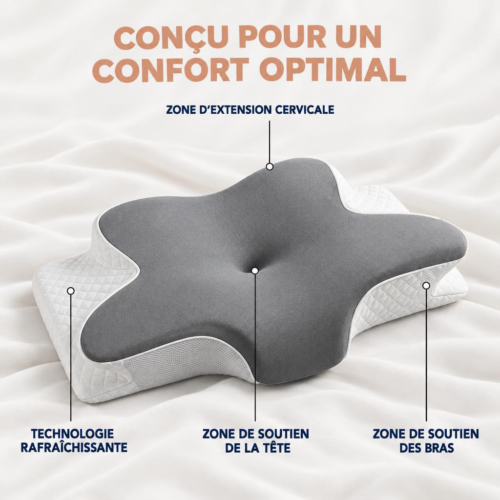 Oreiller papillon ergonomique Airyon – vue 2