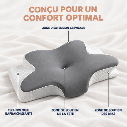 Oreiller papillon ergonomique Airyon – vue 2