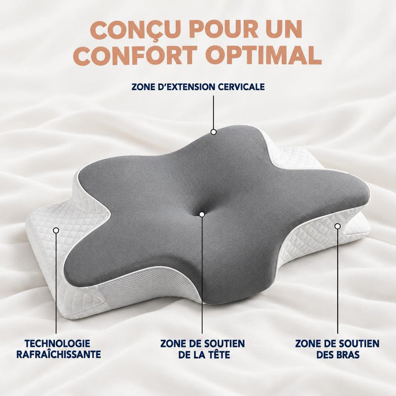 Oreiller papillon ergonomique Airyon – vue 2